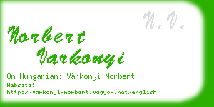 norbert varkonyi business card